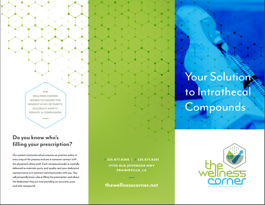 Wellness Corner Brochure Side 1