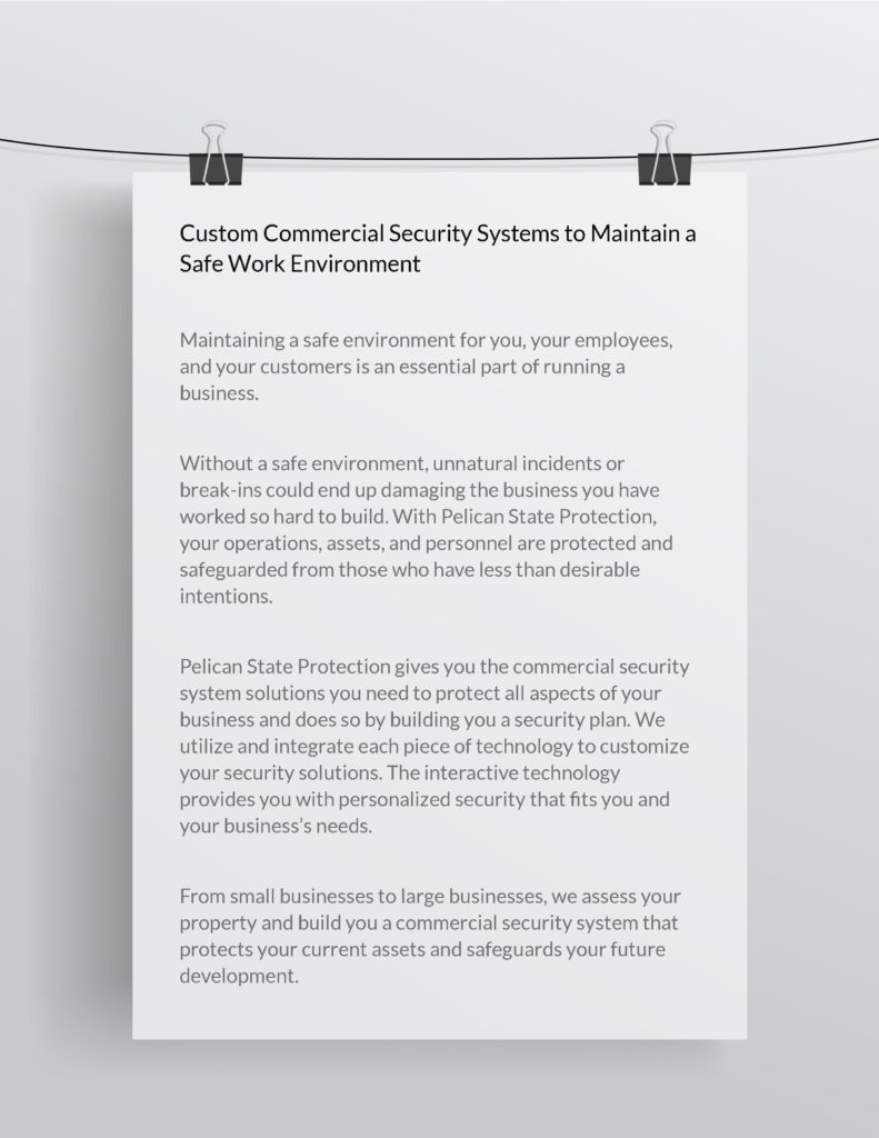 Commercial Security Copy