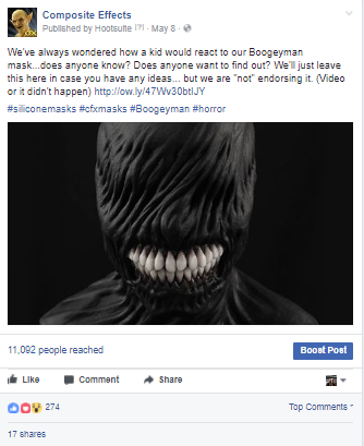 CFX Facebook post - Boogeyman