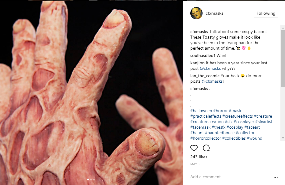 CFX Instagram post- Toasty