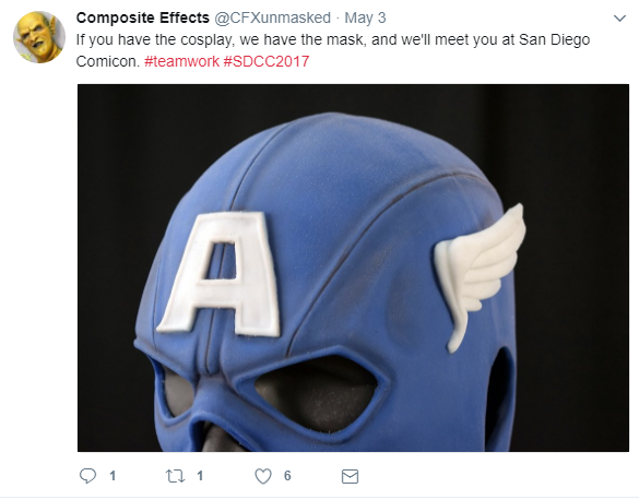 CFX Twitter post - Captain America